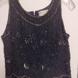 Vtg./Adrianna Papell, Navy Blue, P8